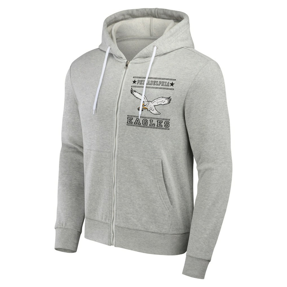 Philadelphia Eagles NFL x Darius Rucker Collection Full-Zip Hoodie - Gray - Fanatics