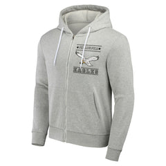 Philadelphia Eagles NFL x Darius Rucker Collection Full-Zip Hoodie - Gray - Fanatics