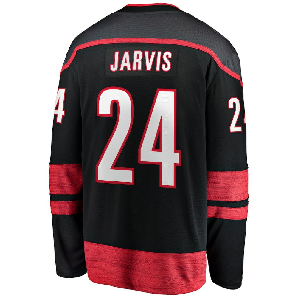 Seth Jarvis Carolina Hurricanes Fanatics Home Breakaway Jersey - Black | Fanatics on sale