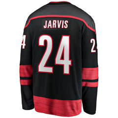 Seth Jarvis Carolina Hurricanes Fanatics Home Breakaway Jersey - Black | Fanatics on sale