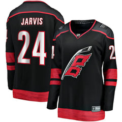 Seth Jarvis Carolina Hurricanes Fanatics Women's Home Breakaway Player Jersey - Black | Fanatics sale