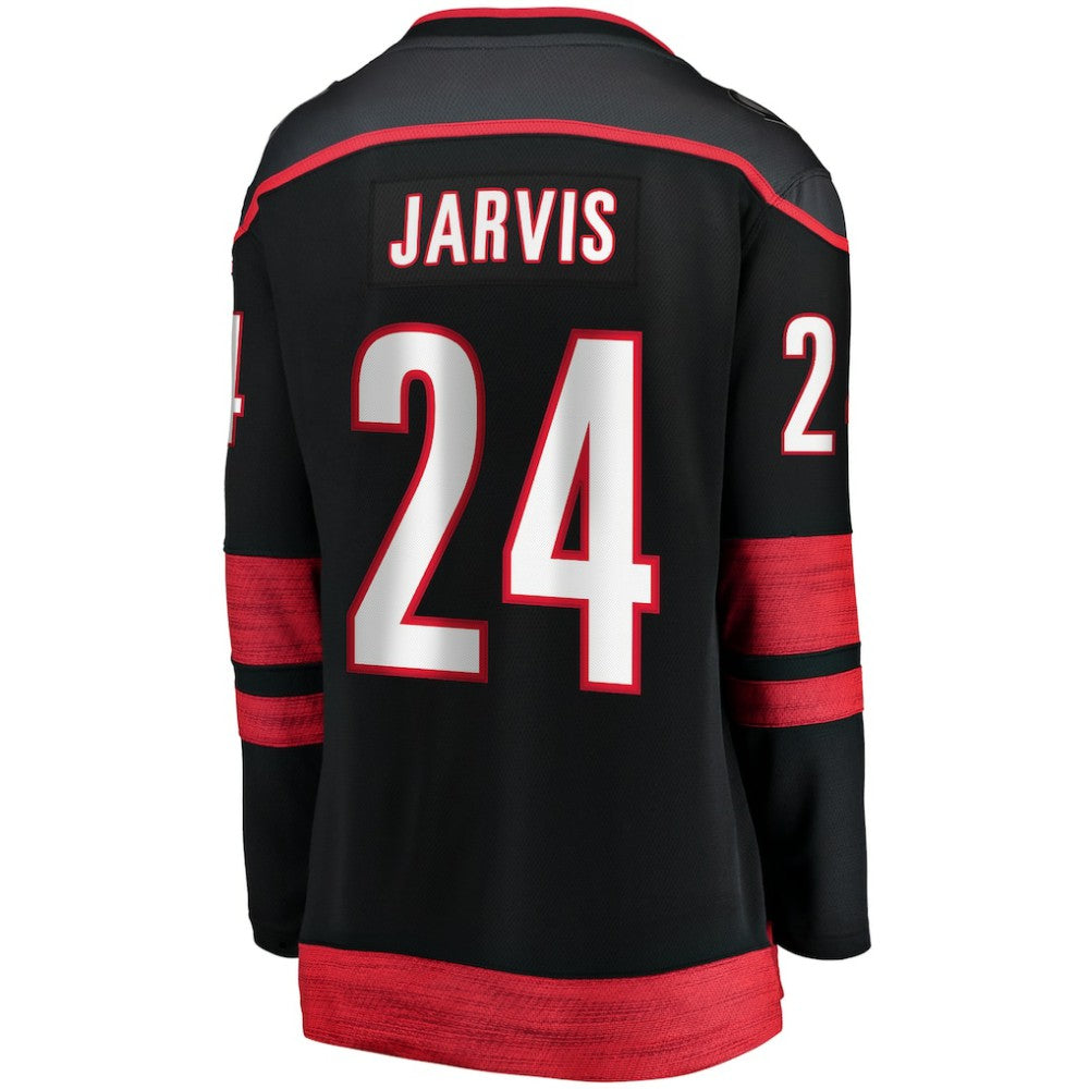 Seth Jarvis Carolina Hurricanes Fanatics Women's Home Breakaway Player Jersey - Black | Fanatics sale