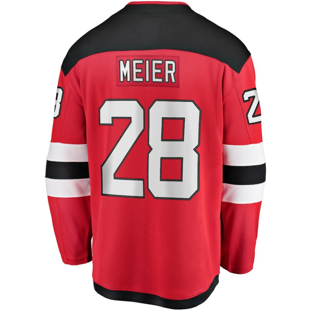 Timo Meier New Jersey Devils Fanatics Home Breakaway Jersey - Red | Fanatics Clearance