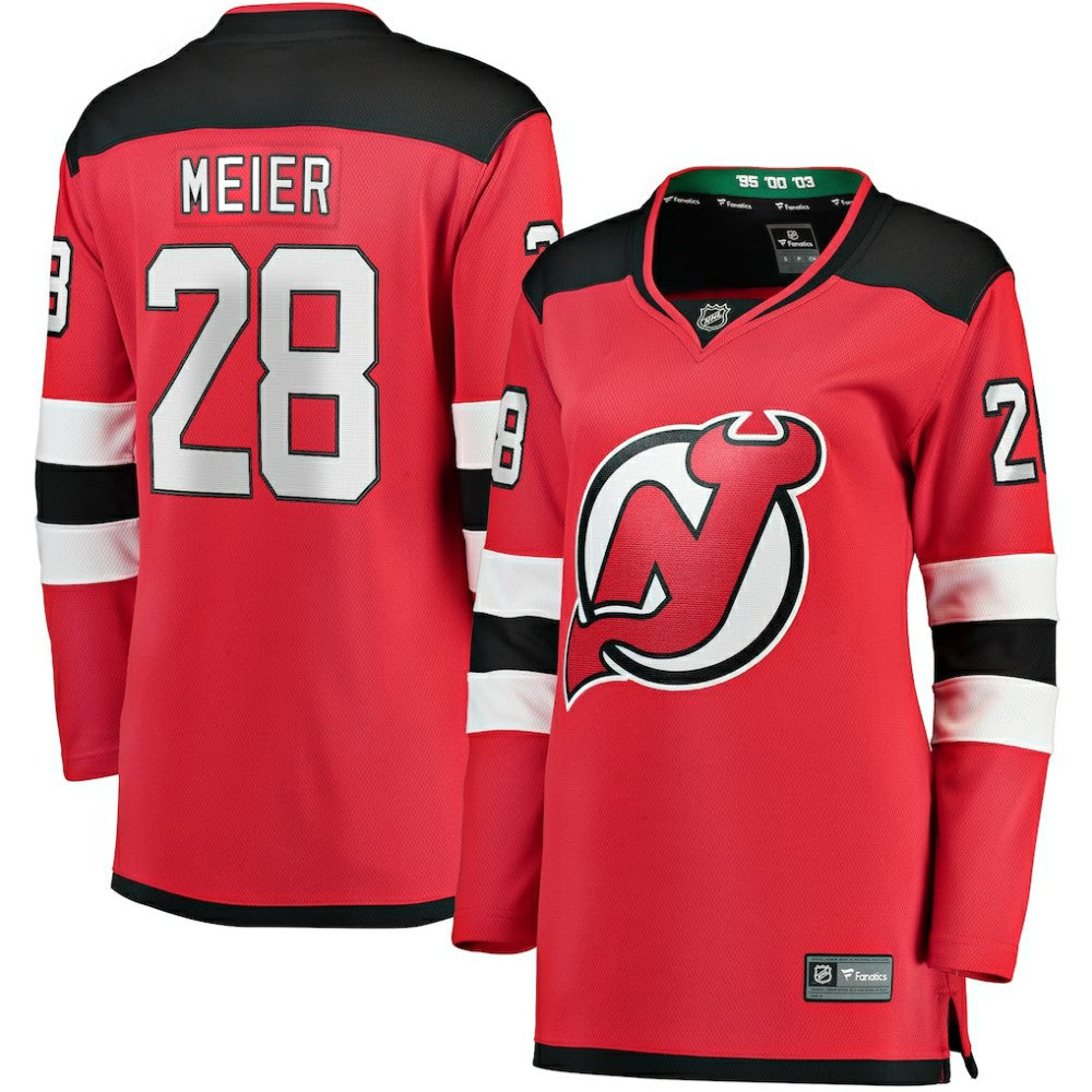 Timo Meier New Jersey Devils Fanatics Women's Home Breakaway Player Jersey - Red | Fanatics Lifestyle