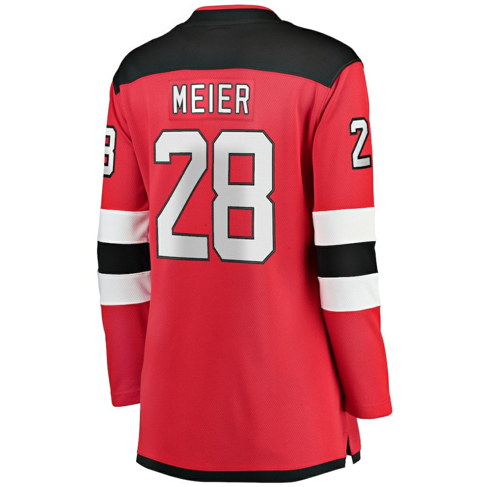 Timo Meier New Jersey Devils Fanatics Women's Home Breakaway Player Jersey - Red | Fanatics Lifestyle