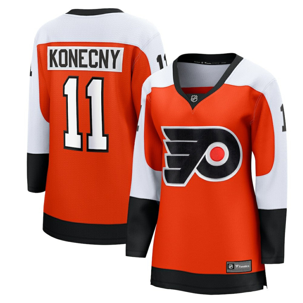 Travis Konecny Philadelphia Flyers Fanatics Women's Home Breakaway Player Jersey - Orange | Fanatics sale