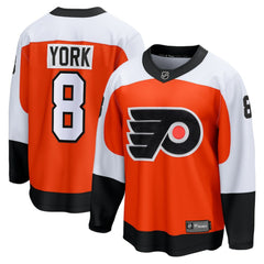 Cam York Philadelphia Flyers Fanatics Home Breakaway Jersey - Orange | Fanatics Clearance