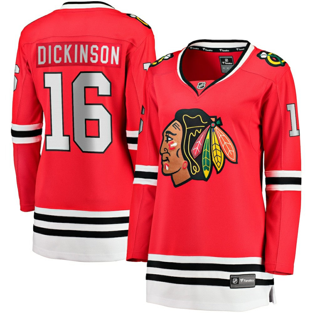 Jason Dickinson Chicago Blackhawks Fanatics Women's Home Breakaway Player Jersey - Red | Fanatics sale