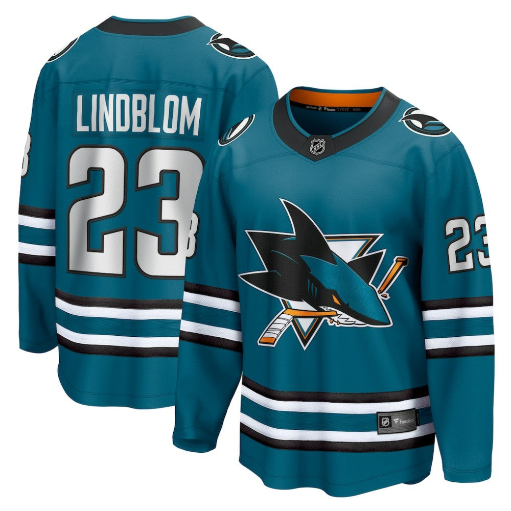 Oskar Lindblom San Jose Sharks Fanatics Home Breakaway Jersey - Teal | Fanatics near me