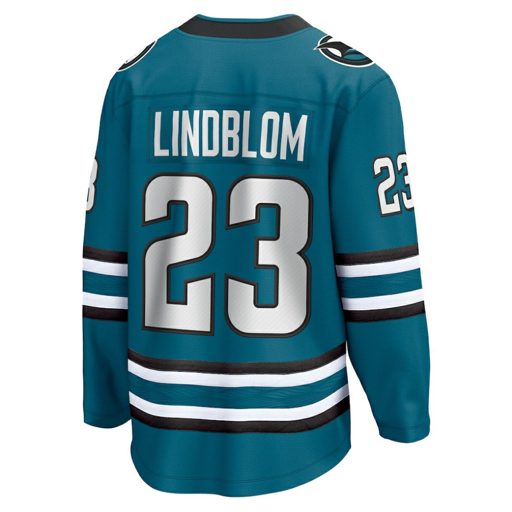 Oskar Lindblom San Jose Sharks Fanatics Home Breakaway Jersey - Teal | Fanatics near me