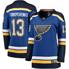 Alexey Toropchenko St. Louis Blues Fanatics Women's Home Breakaway Player Jersey - Blue | Fanatics Clearance