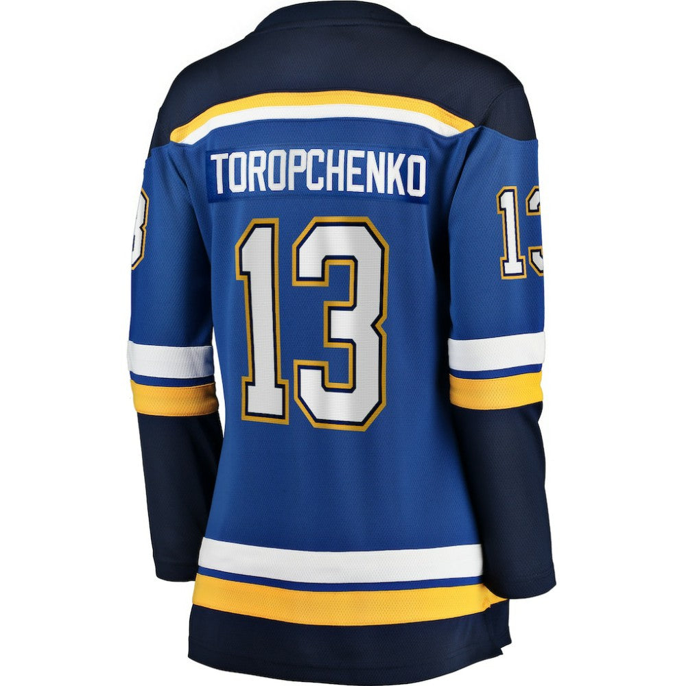 Alexey Toropchenko St. Louis Blues Fanatics Women's Home Breakaway Player Jersey - Blue | Fanatics Clearance