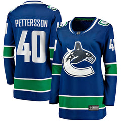 Elias Pettersson Vancouver Canucks Fanatics Women's Home Breakaway Player Jersey - Blue | Fanatics online