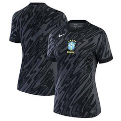 Nike - Brazil National Team Women's 2024 Goalkeeper Replica Stadium Jersey - Anthracite