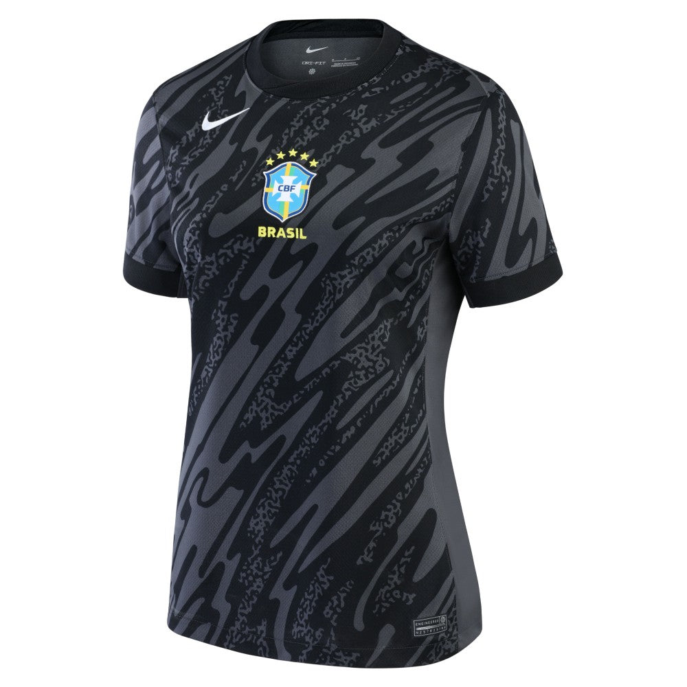 Nike - Brazil National Team Women's 2024 Goalkeeper Replica Stadium Jersey - Anthracite