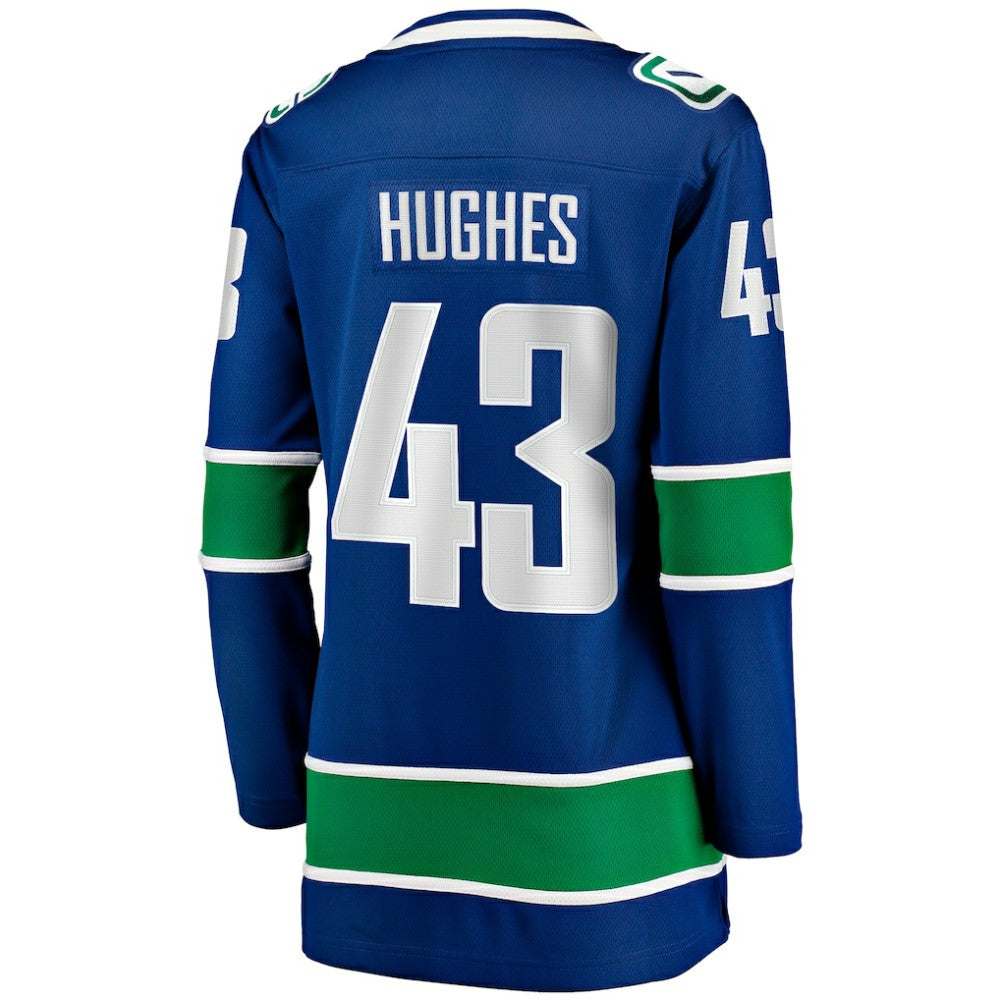 Quinn Hughes Vancouver Canucks Fanatics Women's Home Breakaway Player Jersey - Blue | Fanatics on sale