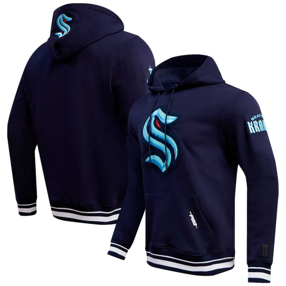 Seattle Kraken Pro Standard Retro Classic Fleece Pullover Hoodie - Deep Sea Blue | NHL online