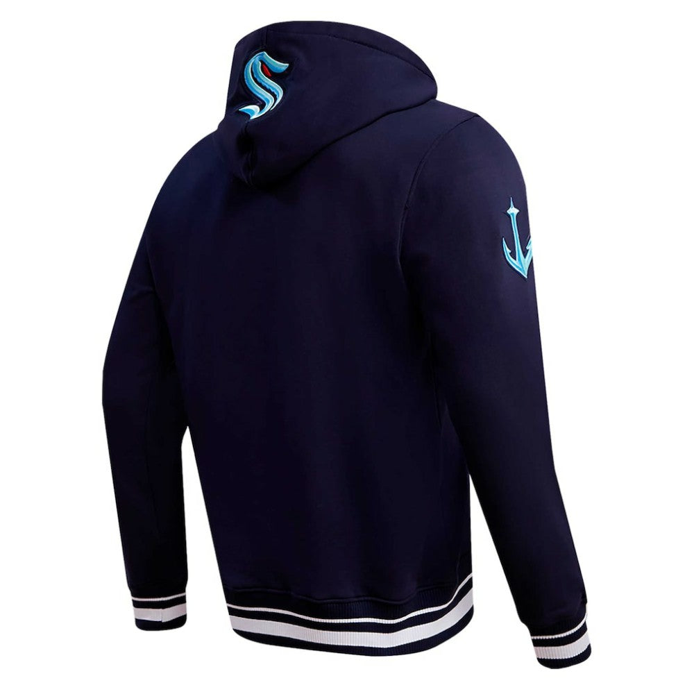 Seattle Kraken Pro Standard Retro Classic Fleece Pullover Hoodie - Deep Sea Blue | NHL online