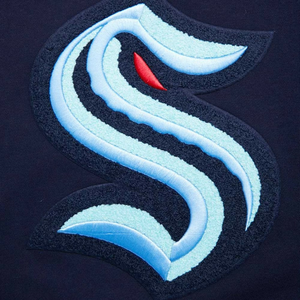 Seattle Kraken Pro Standard Retro Classic Fleece Pullover Hoodie - Deep Sea Blue | NHL online