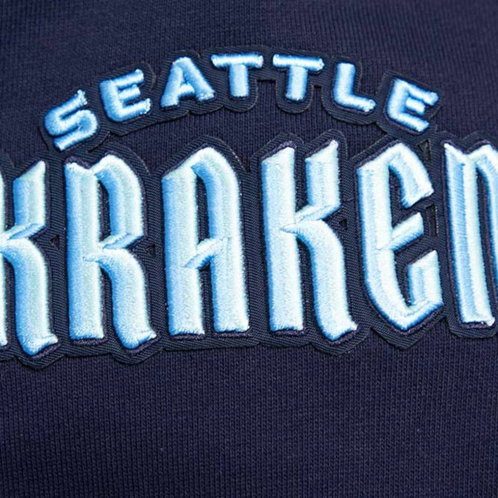 Seattle Kraken Pro Standard Retro Classic Fleece Pullover Hoodie - Deep Sea Blue | NHL online