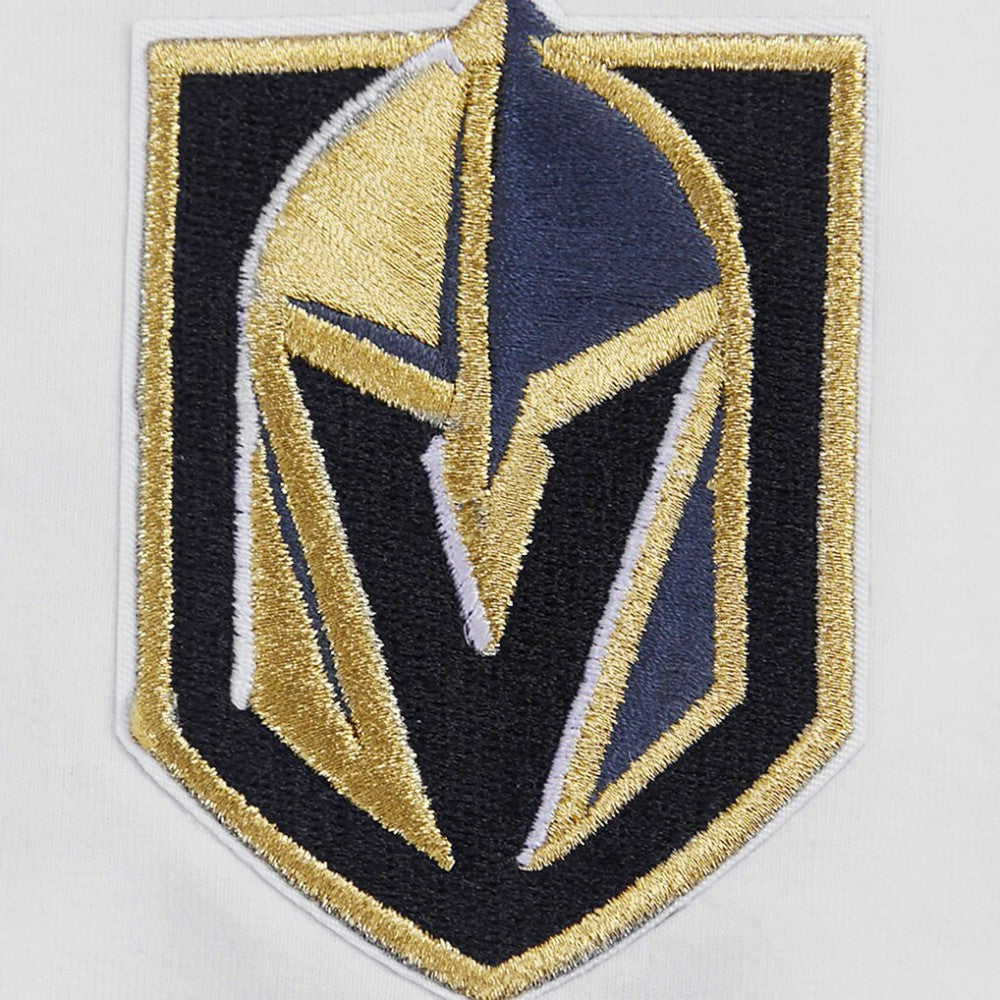 Vegas Golden Knights Pro Standard Women's Boxy Script Tail Cropped T-Shirt - White | NHL Clearance