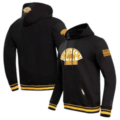 Boston Bruins Pro Standard Retro Classic Fleece Pullover Hoodie - Black | NHL Clearance