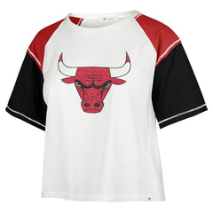 47 brand Chicago Bulls '47 Women's Premier Raglan Cropped T-Shirt Cream