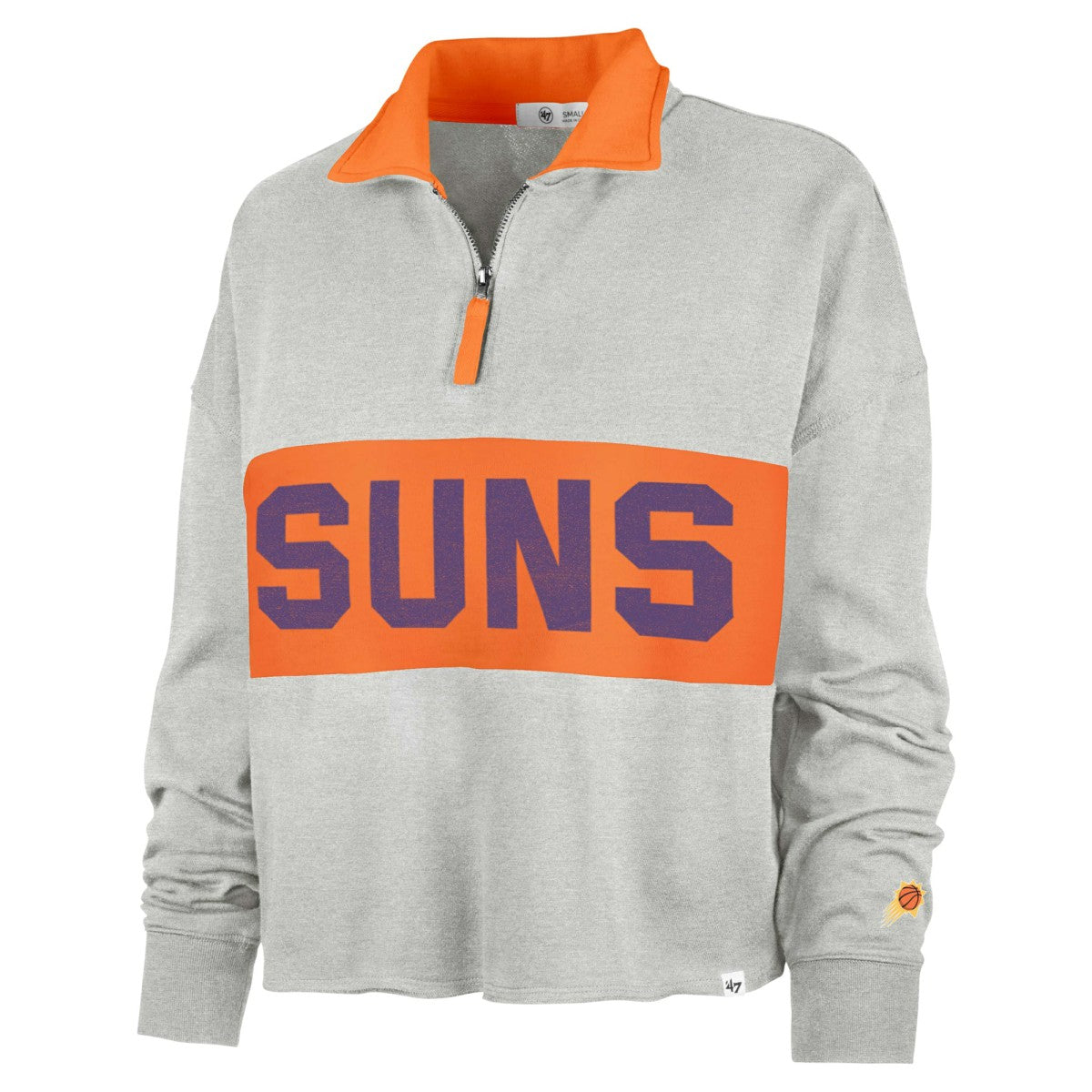 47 brand Phoenix Suns '47 Women's Breakthrough Remi Quarter-Zip Jacket Heather Gray
