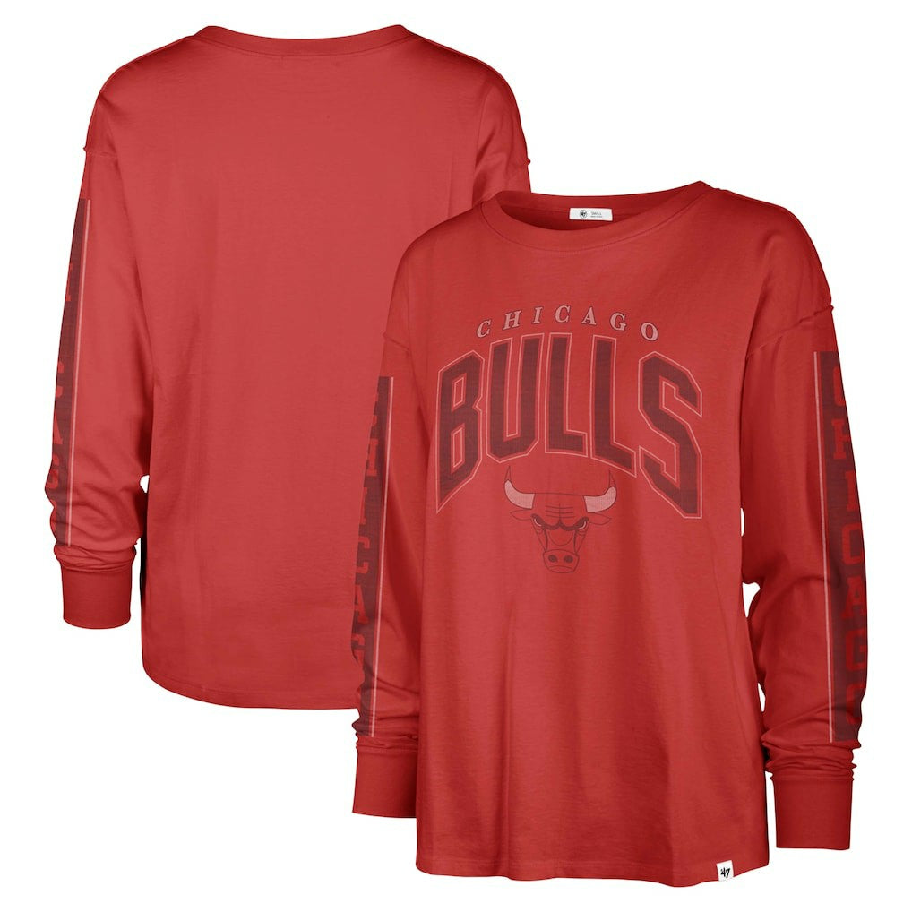 47 brand Chicago Bulls '47 Women's Tomcat Long Sleeve T-Shirt Red