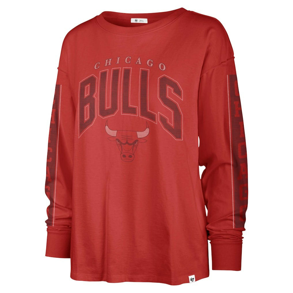47 brand Chicago Bulls '47 Women's Tomcat Long Sleeve T-Shirt Red
