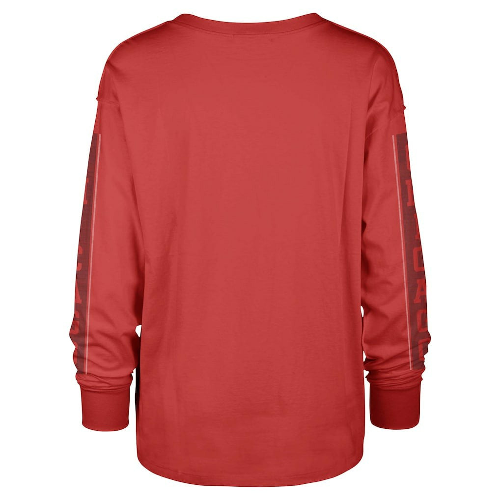 47 brand Chicago Bulls '47 Women's Tomcat Long Sleeve T-Shirt Red