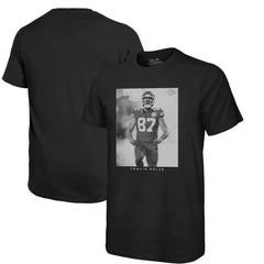 Travis Kelce Kansas City Chiefs Majestic Threads Player Graphic Oversized T-Shirt - Black - NFL