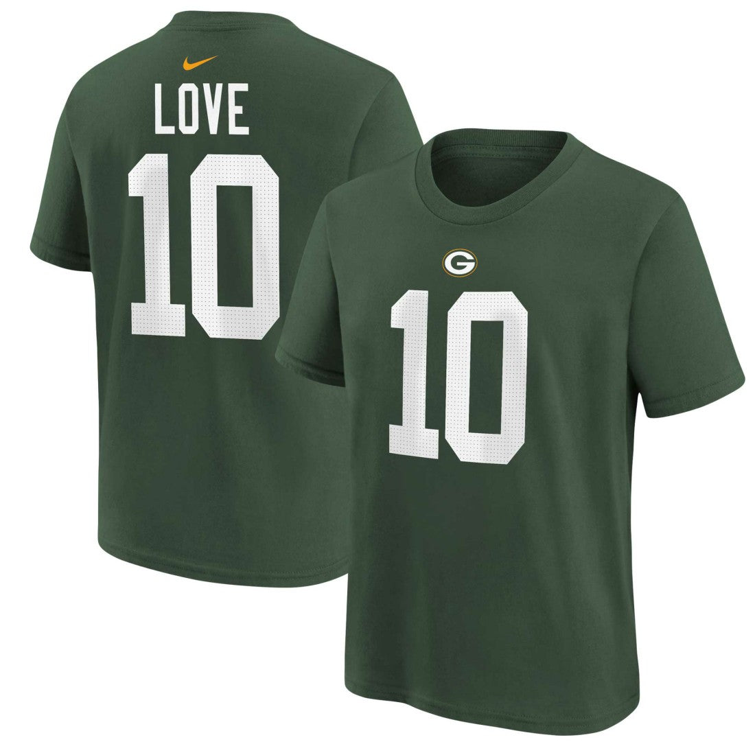 Jordan Love Green Bay Packers Youth Player Name & Number T-Shirt - Green - Nike