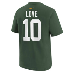Jordan Love Green Bay Packers Youth Player Name & Number T-Shirt - Green - Nike