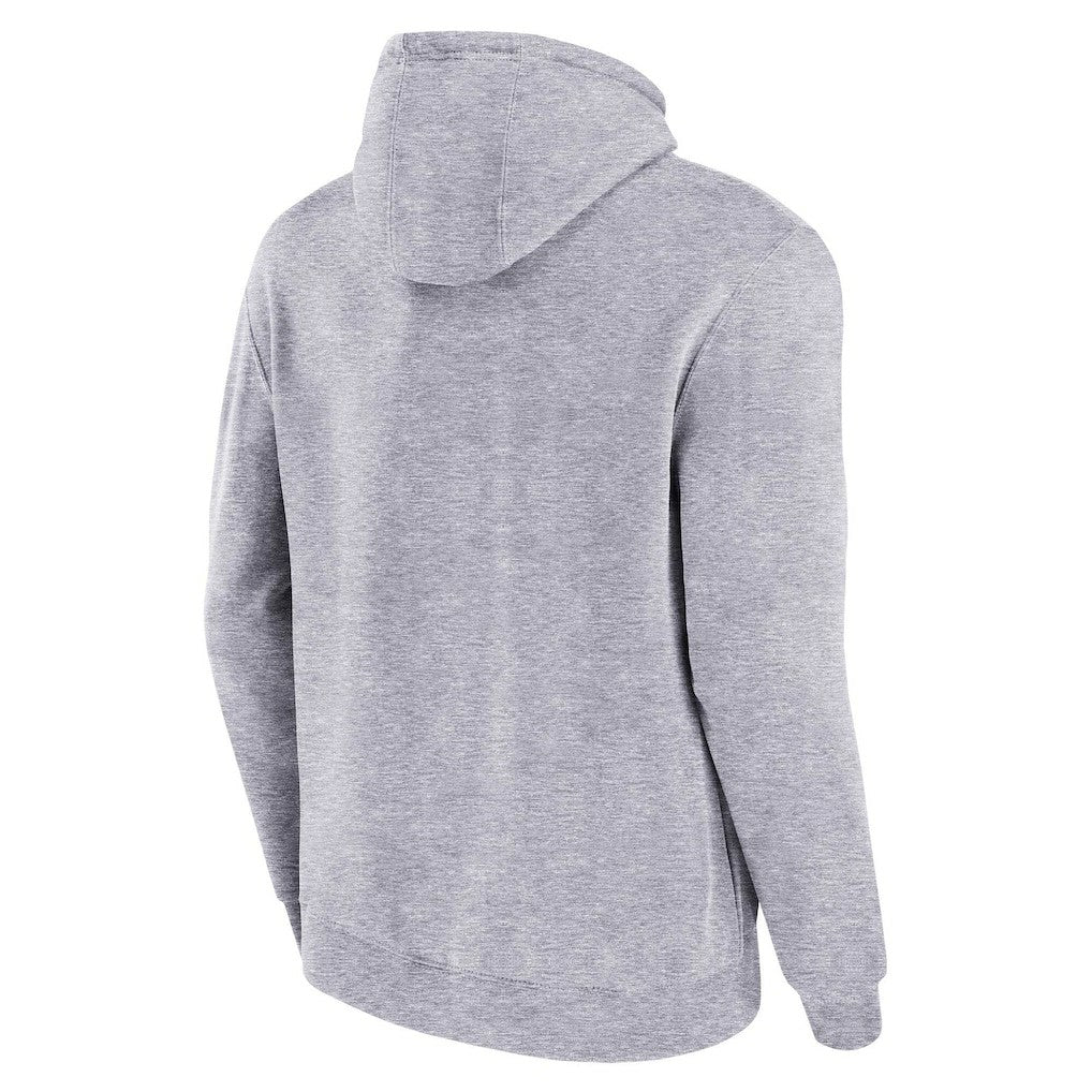 Philadelphia Eagles Pocket Passer Pullover Hoodie - Heather Gray - Mitchell & Ness