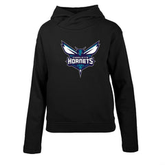 Charlotte Hornets Levelwear Women's Evian Core Pullover Hoodie Black