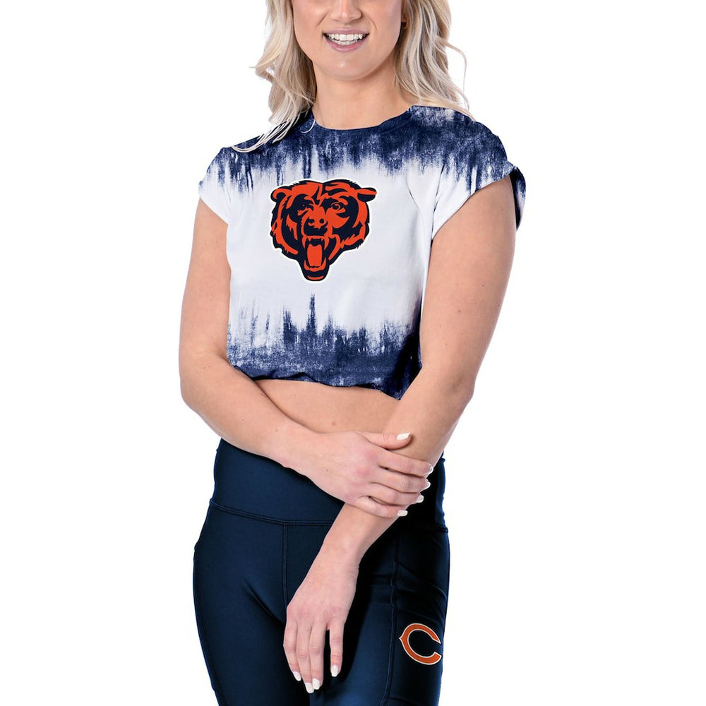 Chicago Bears Certo Women's Cropped Framework T-Shirt - White - NFL
