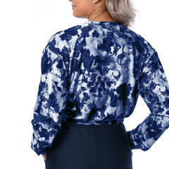 Dallas Cowboys Certo Women's Cropped Long Sleeve T-Shirt - Navy - NFL