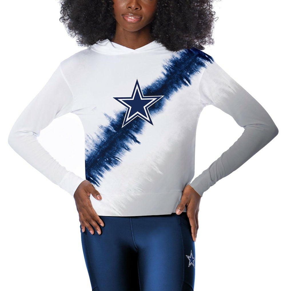Dallas Cowboys Certo Women's Rundown Lightweight Pullover Hoodie - White - NFL