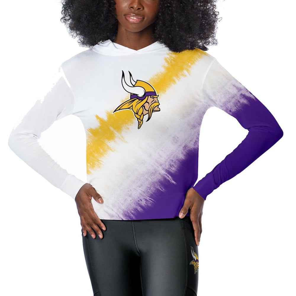 Minnesota Vikings Certo Women's Rundown Lightweight Pullover Hoodie - White - NFL