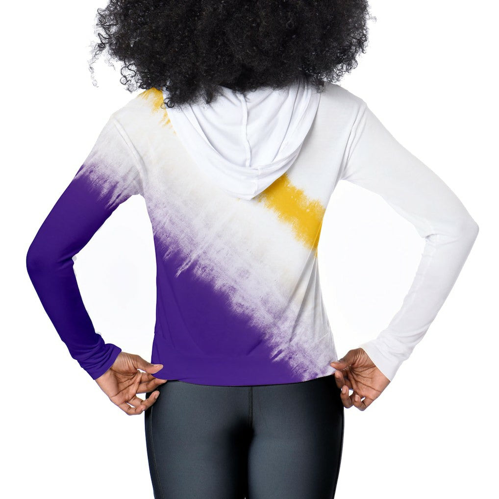 Minnesota Vikings Certo Women's Rundown Lightweight Pullover Hoodie - White - NFL