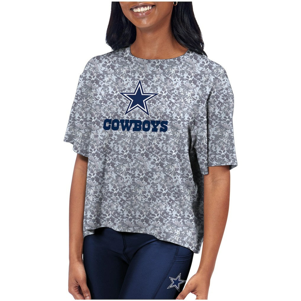 Dallas Cowboys Certo Women's Turnout T-Shirt - Charcoal - NFL