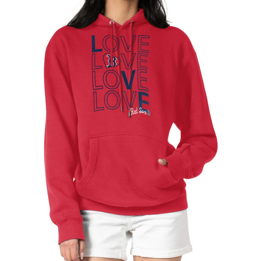Boston Red Sox G-III 4Her by Carl Banks Women's Love Graphic Fleece Hoodie for sale