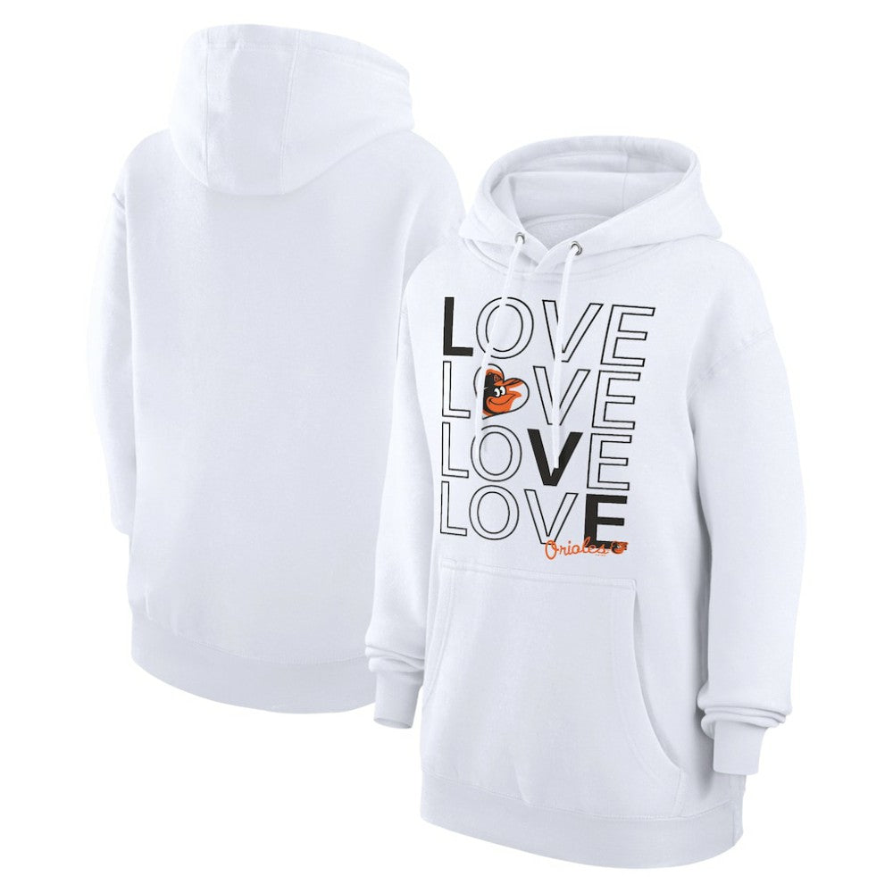 Baltimore Orioles G-III 4Her by Carl Banks Women's Love Graphic Fleece Hoodie Outlet