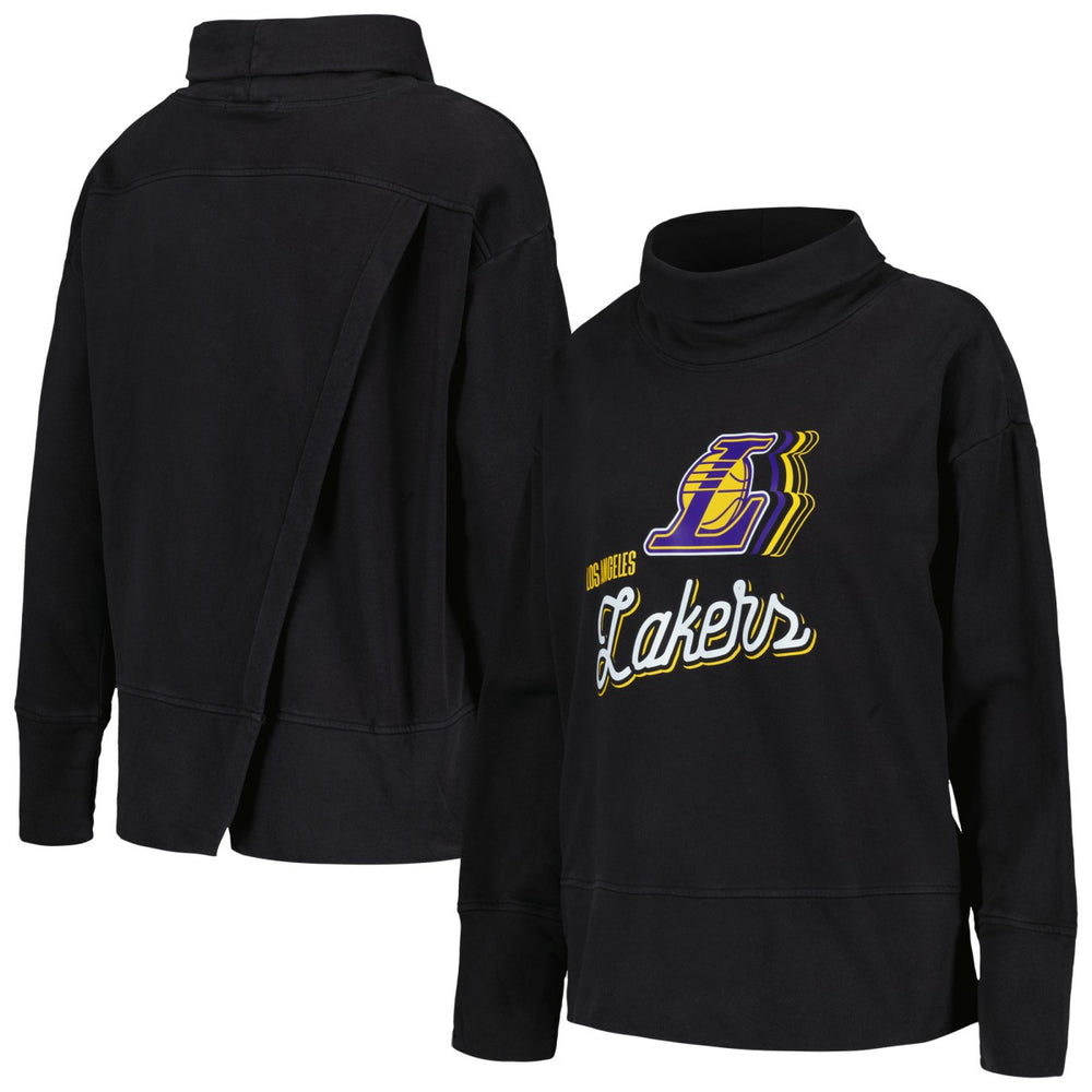 Los Angeles Lakers Levelwear Women's Sunset Pullover Sweatshirt Black