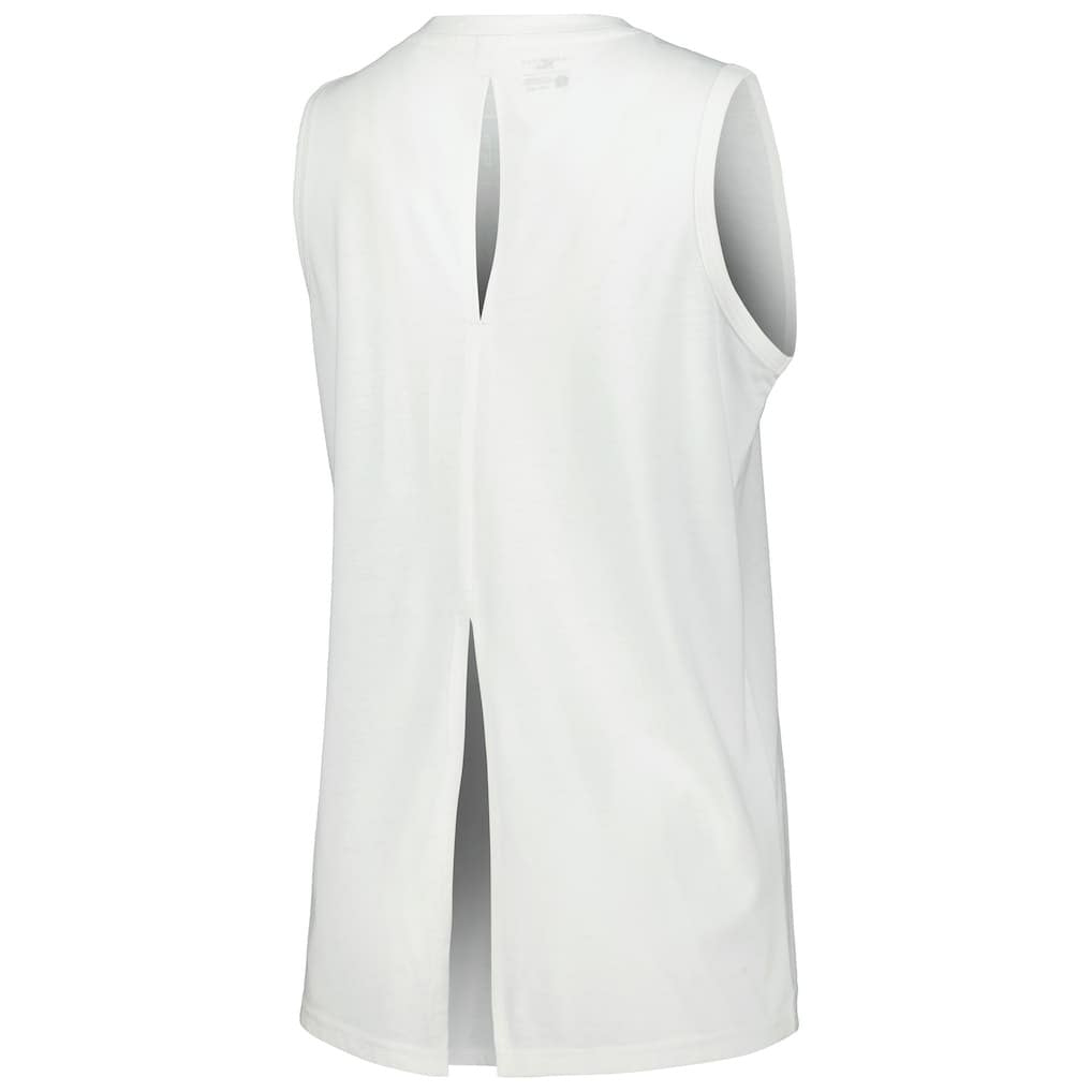 Brooklyn Nets Levelwear Women's Paisley Peekaboo Tank Top White