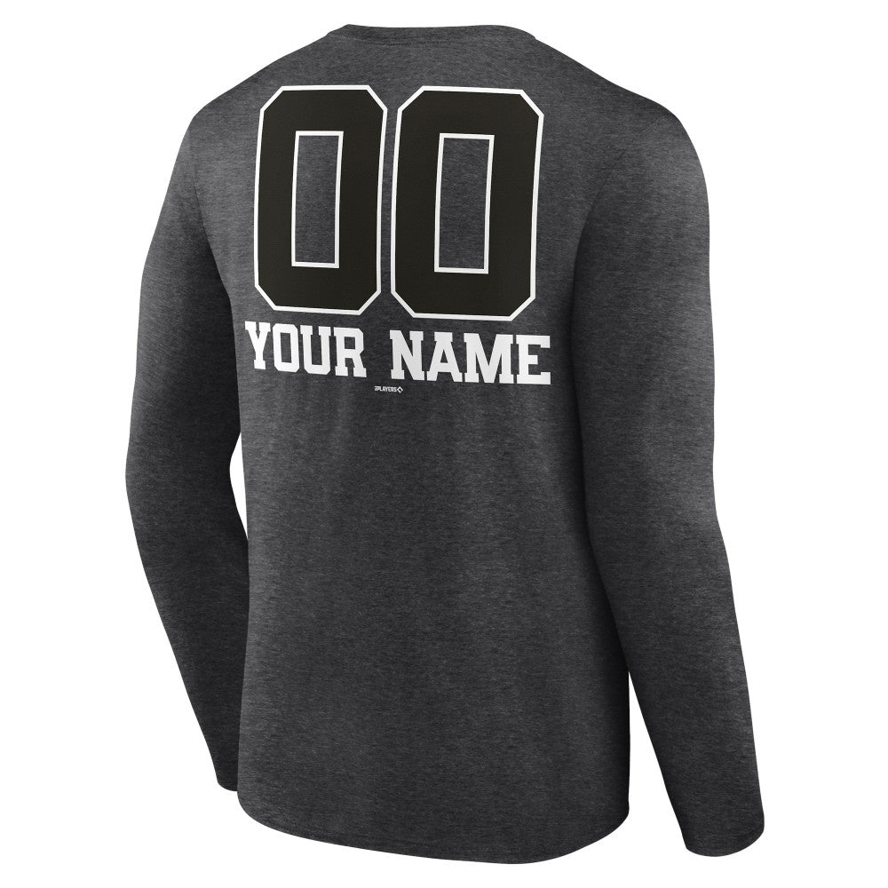 Milwaukee Brewers Personalized Monochrome Name & Number Long Sleeve T-Shirt Online