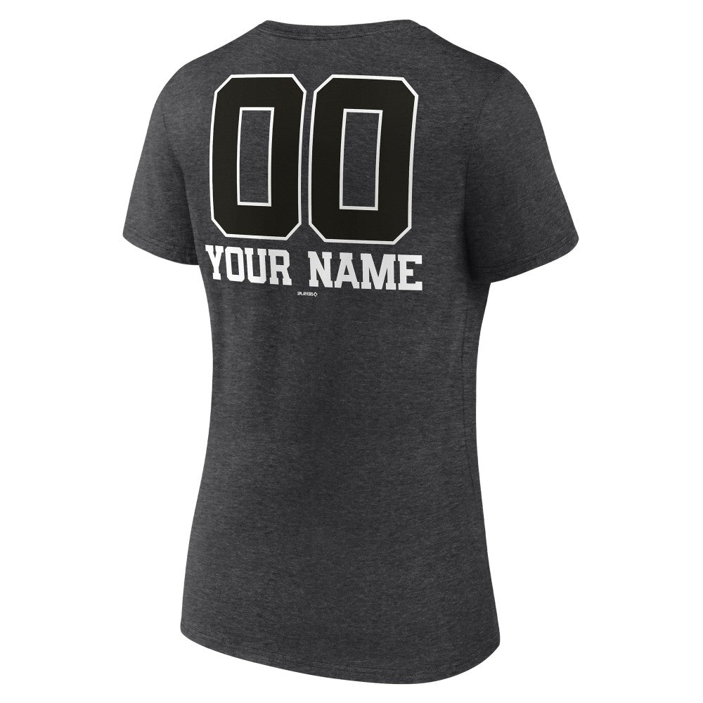 Minnesota Twins Women's Personalized Monochrome Name & Number V-Neck T-Shirt Online