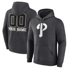 Philadelphia Phillies Personalized Monochrome Name & Number Pullover Hoodie Near Me