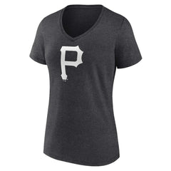 Pittsburgh Pirates Women's Personalized Monochrome Name & Number V-Neck T-Shirt Sale